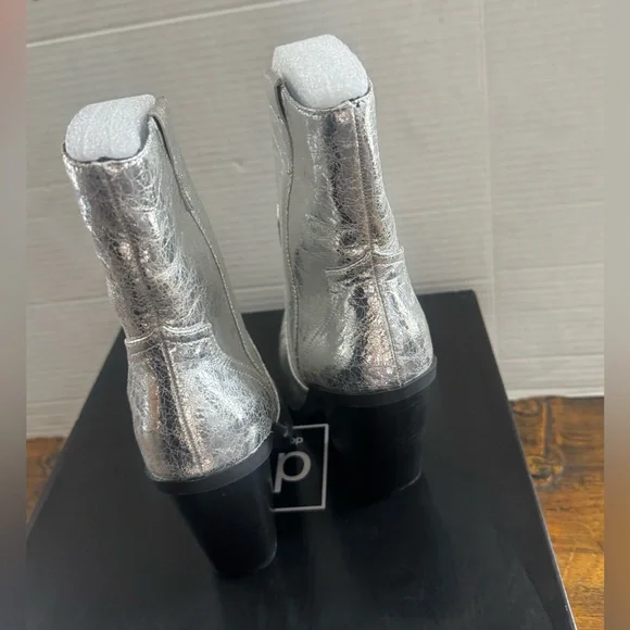 NEW DV Dolce Vita Womens NAZARETH silver Western Mid-Calf Boots size 5 - Picture 6 of 9